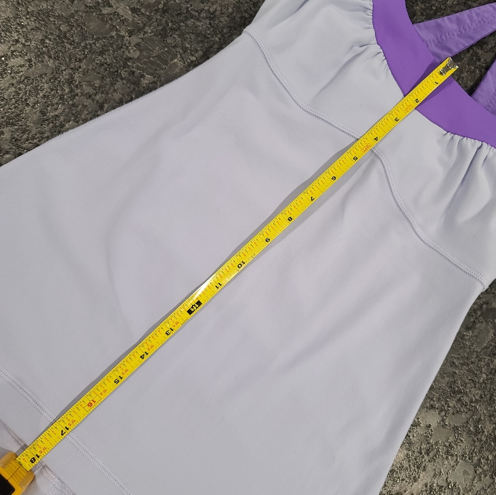 Lululemon Scoop Me Up Tank Built-In Bra Power Purple Racerback Halter Size 4 - Picture 11 of 14